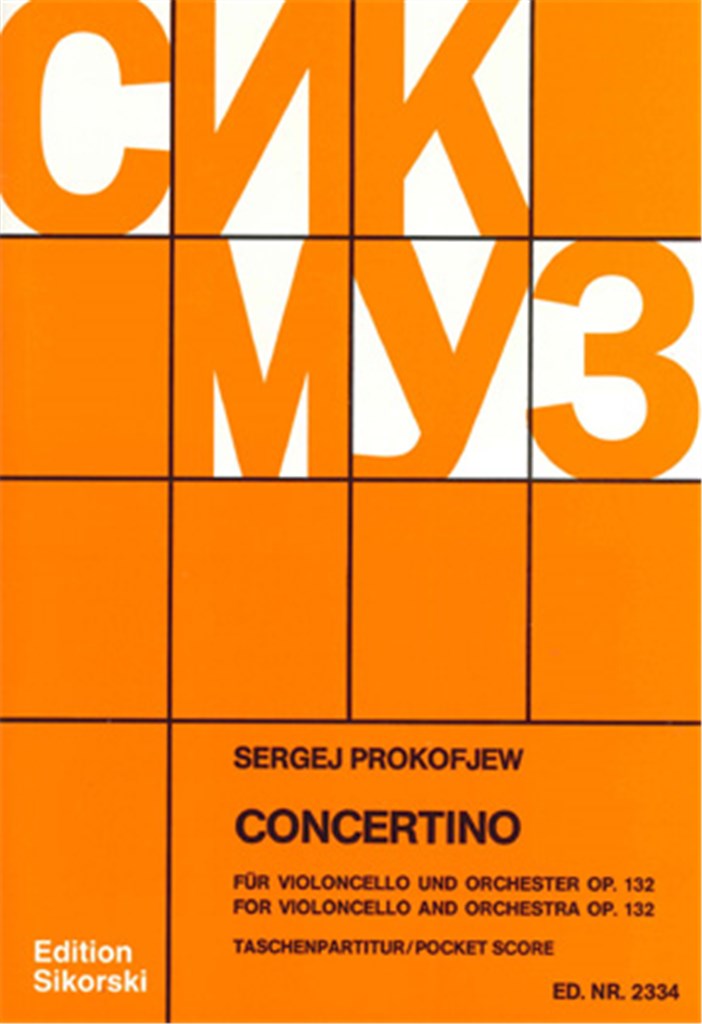 Concertino G Moll Op 132 Ur Cello Und Orch